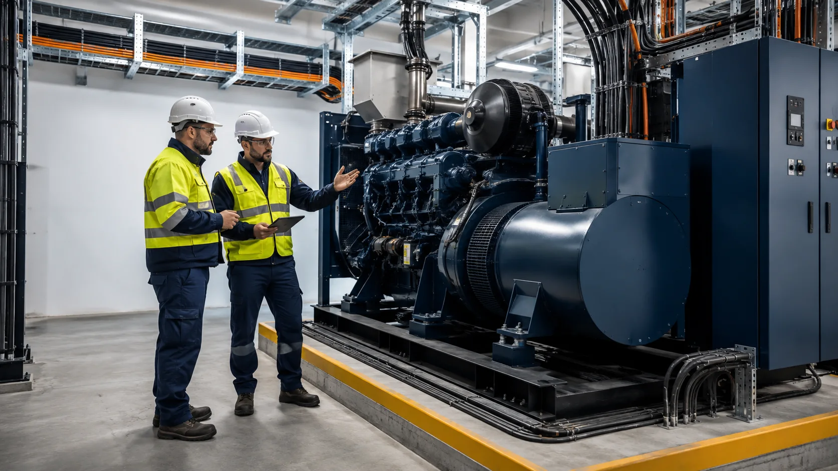Planta eléctrica industrial para respaldo energético empresarial